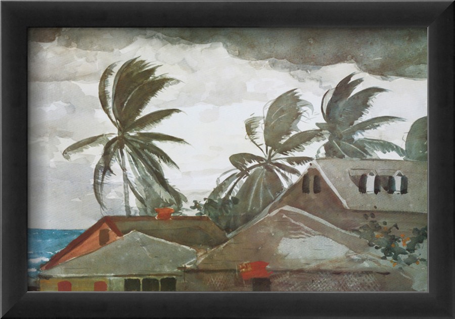 Hurricane, Bahamas, c.1898 By Winslow Homer